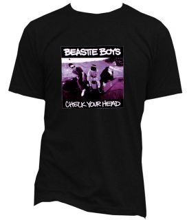 BEASTIE BOYS CHECK YOUR HEAD SUPER STAR T SHIRT COOL TRENDY WHITE 