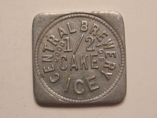 CENTRAL BREWERY GOOD FOR 1/2 CAKE ICE BEER BREWERY ALCOHOL TOKEN 