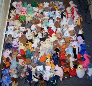 303 TY BEANIE BABIES & GENERIC PLUSH COLLECTION   BIG BEANIES LOT 