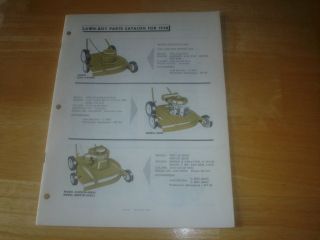 1958 Lawn Boy Lawn Mower Parts Catalog Manual List