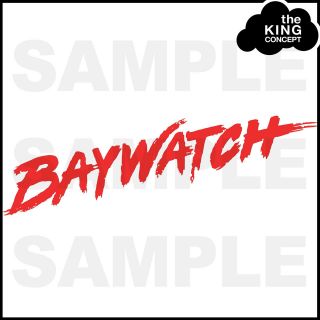 Baywatch Logo Iron On T Shirt Transfer for Lifeguard Look Freshers 