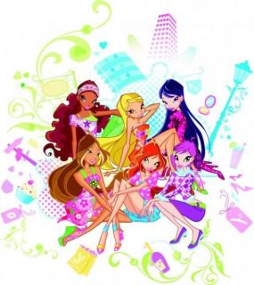 Winx Club edible cake image topper  12  2 inch cupcakes