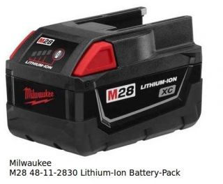   MILWAUKEE M28 48 11 2830 V28 Lithium Ion Cordless Tool Battery Pack