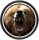 GRIZZLY BEAR Wall Clock animal brown bears kodiak gift