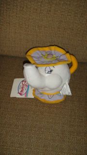 Disney Mini Bean Bag MRS POTTS Teapot Beauty Beast Stuffed Plush WT