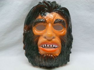 Vtg Retro Ben Cooper Adult Halloween Costume Mask Ape Apeman Wolfman 