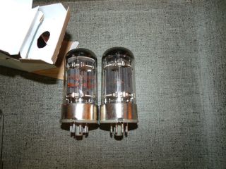   OF 6AS7G / 5998 / 6080 / 6080W WB MATCHED NOS BENDIX PAIR POWER TUBES