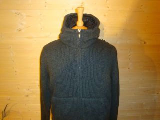 ESEMPLARE BEAUCHAMP WOOL KNIT WITH DOWN HOODED GILET 3 JACKETS IN 1 
