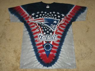 New England Patriots V M, L, XL, 2XL Tie Dye T Shirt