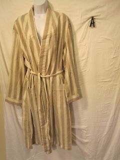 Derek Rose Exclusively for Bullock & Jones Robe Cotton Linen Size M to 