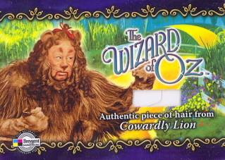 WIZARD OF OZ PROP COSTUME COWARDLY LION HAIR HCLS CARD