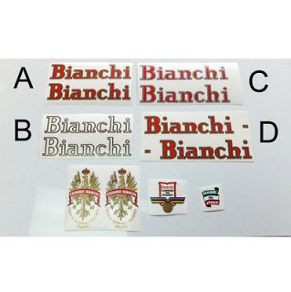 Bianchi 50s / 60s choices decals for Campagnolo resto