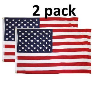 10 pack 3 x 5 ft. USA US U.S. American Flag Stars Grommets United 