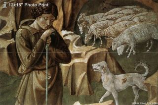 12x18 Photo Print Vigil Shepherds Benozzo Gozzoli 1459 60 Chapel 