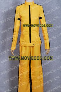 Kill Bill The Bride Cosplay Costume Uniform Yellow Fight Suit Jacket 
