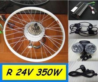 NEW 24V 350W R Electric Bicycle Kit ebike DC Hub Motor Scooter By Sea 