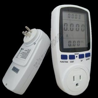 USA plug energy meter, kwh power monitor, electricity meter with power 