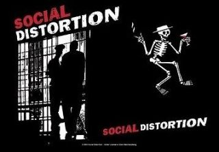 SOCIAL DISTORTION SLAMMER FABRIC POSTER COLOR TAPESTRY 30 X 40 