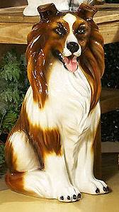 COLLIE CERAMIC by INTRADA OF ITALY BIG SIZE