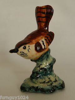   STANGL Pottery Single Wren #3401S Bird Figurine Hand Painted Porcelain