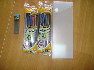 Bic Mechanical Pencil .7mm 2 Packs(10PCS) +Pentel Lead 0.7mm HB 30pcs 