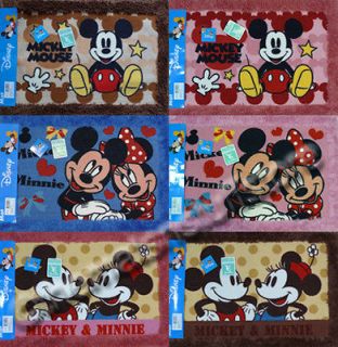 Disney Mickey Minnie Mouse Bath Mat Floor Rugs 100% Polyester Rubber 