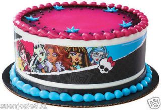 MONSTER HIGH FROSTING SHEET EDIBLE CAKE TOPPER IMAGE DECORATIONS