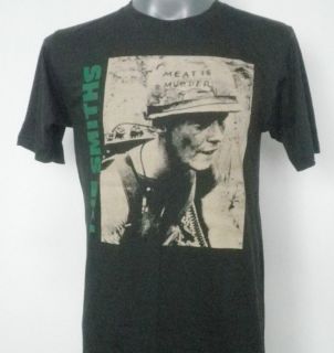 THE SMITHS MEAT IS MURDER T SHIRT BLACK SIZE S M L