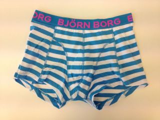 Bjorn Borg Light Blue Striped Mens Boxer Shorts