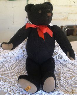 Black Merrythought Teddy Bear England Vintage Limited Edition Rare 