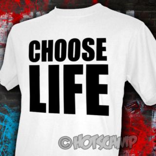 Choose Life T Shirt Wham George Michael 80s Fancy Dress
