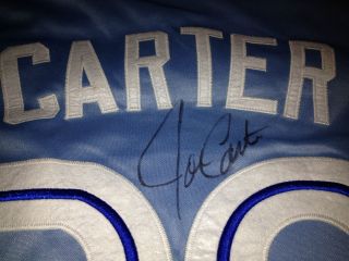 Joe Carter Toronto Blue Jays Signed Authentic World Series Jersey 