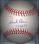 Paul Blair 1977 New York Yankees Signed Baseball COA