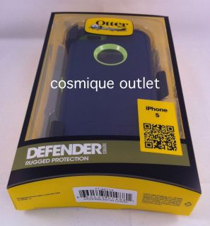   Genuine Otterbox Defender Series Case for iPhone 5 Punked Blue Green