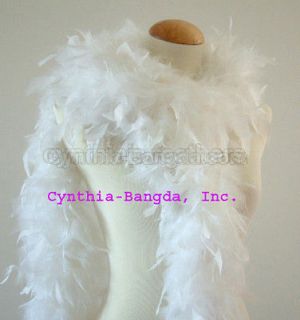   inches Snow White Chandelle feather boa boas, A+++ cynthias feathers