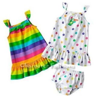   12 18 24 Month GIRLS Infant DRESS Set Outfit Bloomer 3 Piece