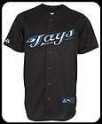 TORONTO BLUE JAYS ALTERNATE BLACK REPLICA JERSEY BY MAJESTIC BIG AND 