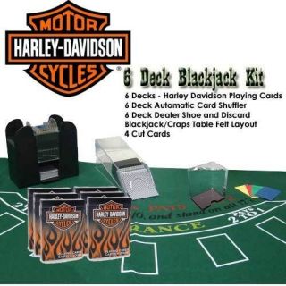   Deck Blackjack Dealer Combo Kit   Includes Craps Table Layout