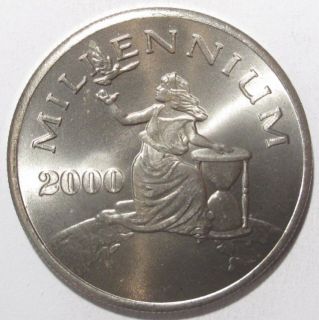 2000 Liberia 10 Dollar Coin UNC