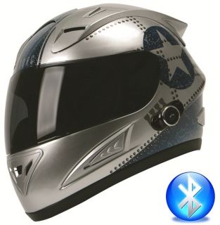 TORC Blinc Bluetooth Full Face Motorcycle Helmet T10B Flight Fighter 