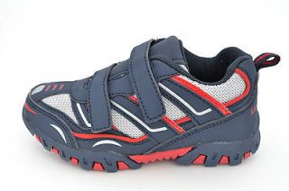 New Little Laces Toddler Boys Blue Velcro Sneaker Shoe (Less than 