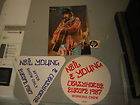 NEIL YOUNG BACKSTAGE PASS LOT OF 2 W/UNPUB.PHOTO 3X5