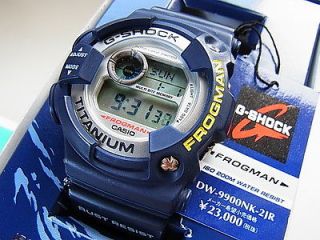   FROGMAN DW 9900 RARE Navy Blue TITANIUM DIVER’S WATCH CASIO w/ box