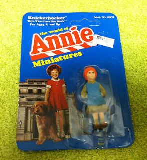 Vintage 1982 Knickerbocker The World Of Annie Miniatures ANNIE Figure 