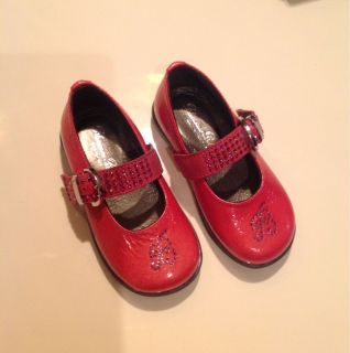 Blumarine Baby Girl Toddler Kids Shoes Flats Swarovski Sz 21 $290