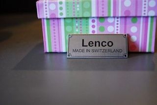 Lenco  made in switzerland  badge stainless steel silver for plinth