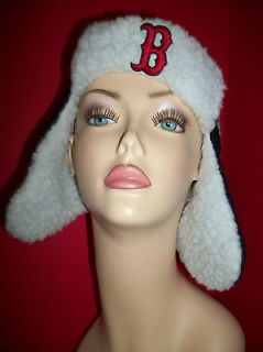 NEW Boston Red Sox Unisex Clothes OSFM Ear Flap Winter Hat NWT Cold 