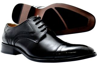 New NXT Premium Genuine Leather Oxford Lace Up Mens Dress Shoes
