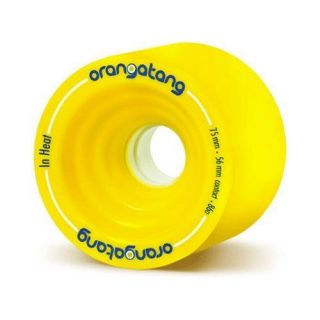 Orangatang In Heat 75mm 86a Skateboard Wheels (Set of 4)   Yellow