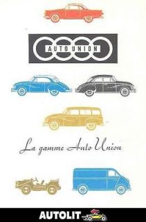 1958 DKW Auto Union Gelandewagen Van Brochure French